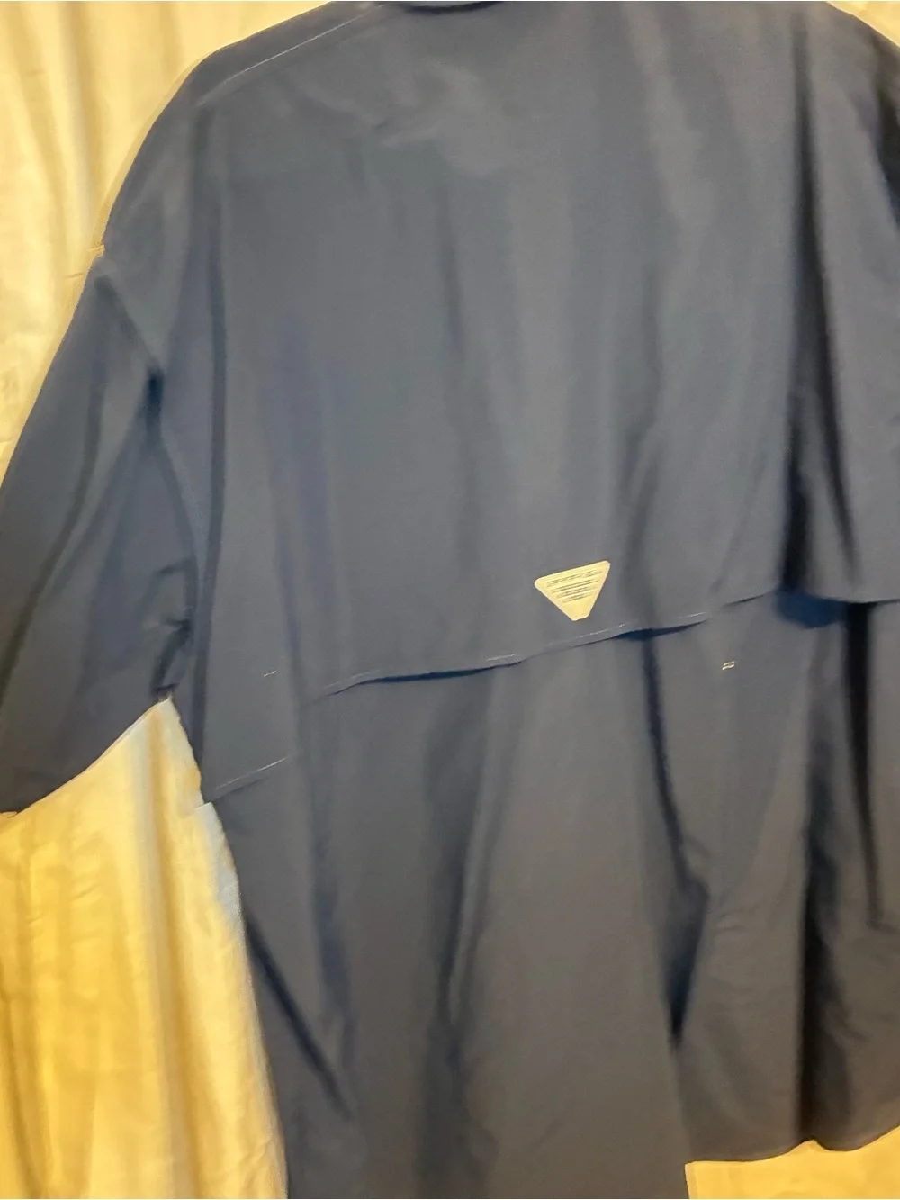 Columbia Men’s Dark Navy Short-Sleeve Button-Down Fishing Shirt